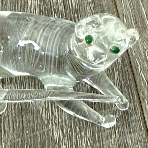 Villeroy & Boch crystal glass cat figurine, often used as a paperweight - Picture 2 of 4